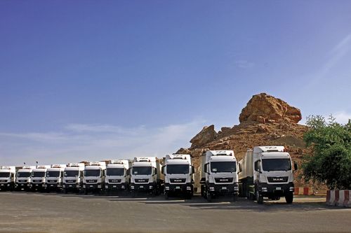 MAN TGS WW trucks in Saudi Arabia