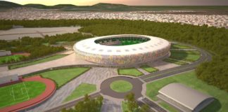 Rendering del nuovo stadio di Yaoundè